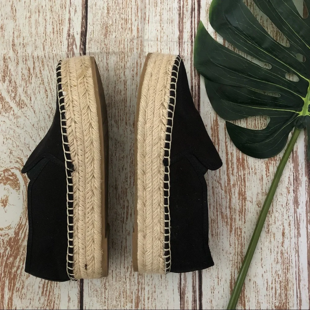 Circus by Sam Edelman Black Espadrilles Size 7